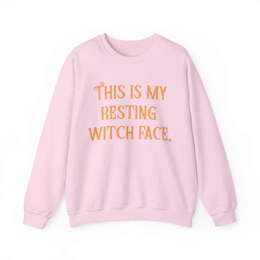 Resting Witch Face Funny Halloween Sweatshirt Unisex Crewneck