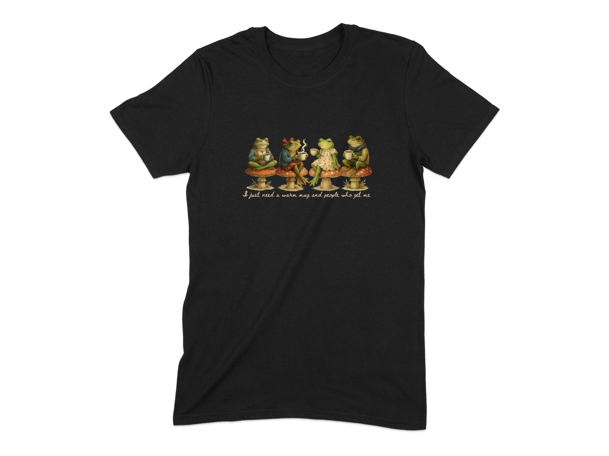 Quirky Frog Design Graphic Tee fun apparel product