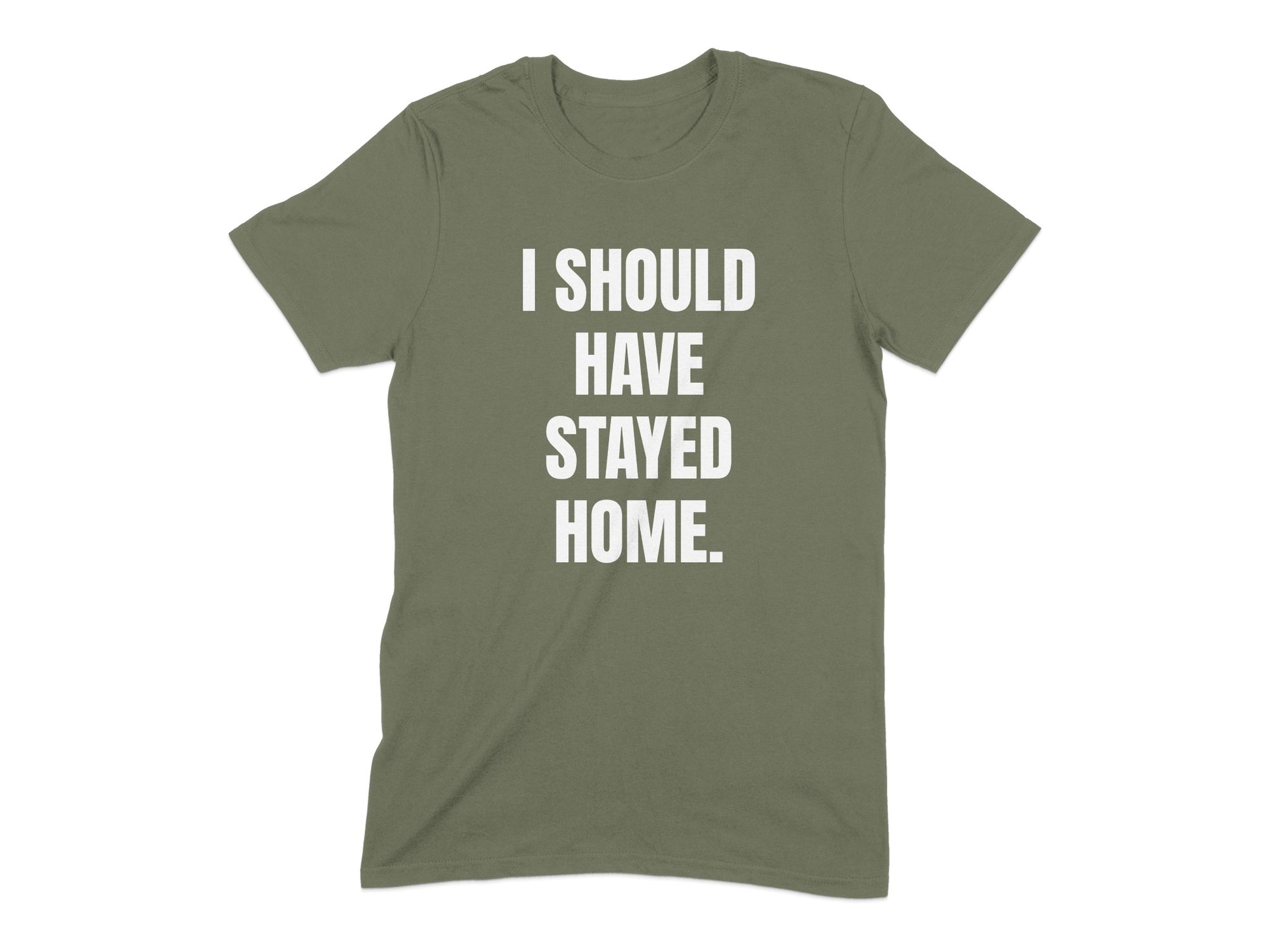 I Should Have Stayed Home Statement T-Shirt product type
