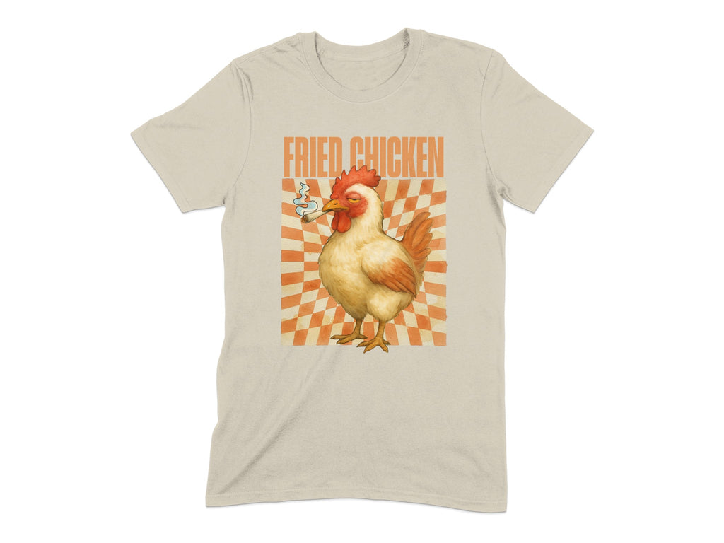 Fried Chicken Graphic Print Unisex Casual T-Shirt product type