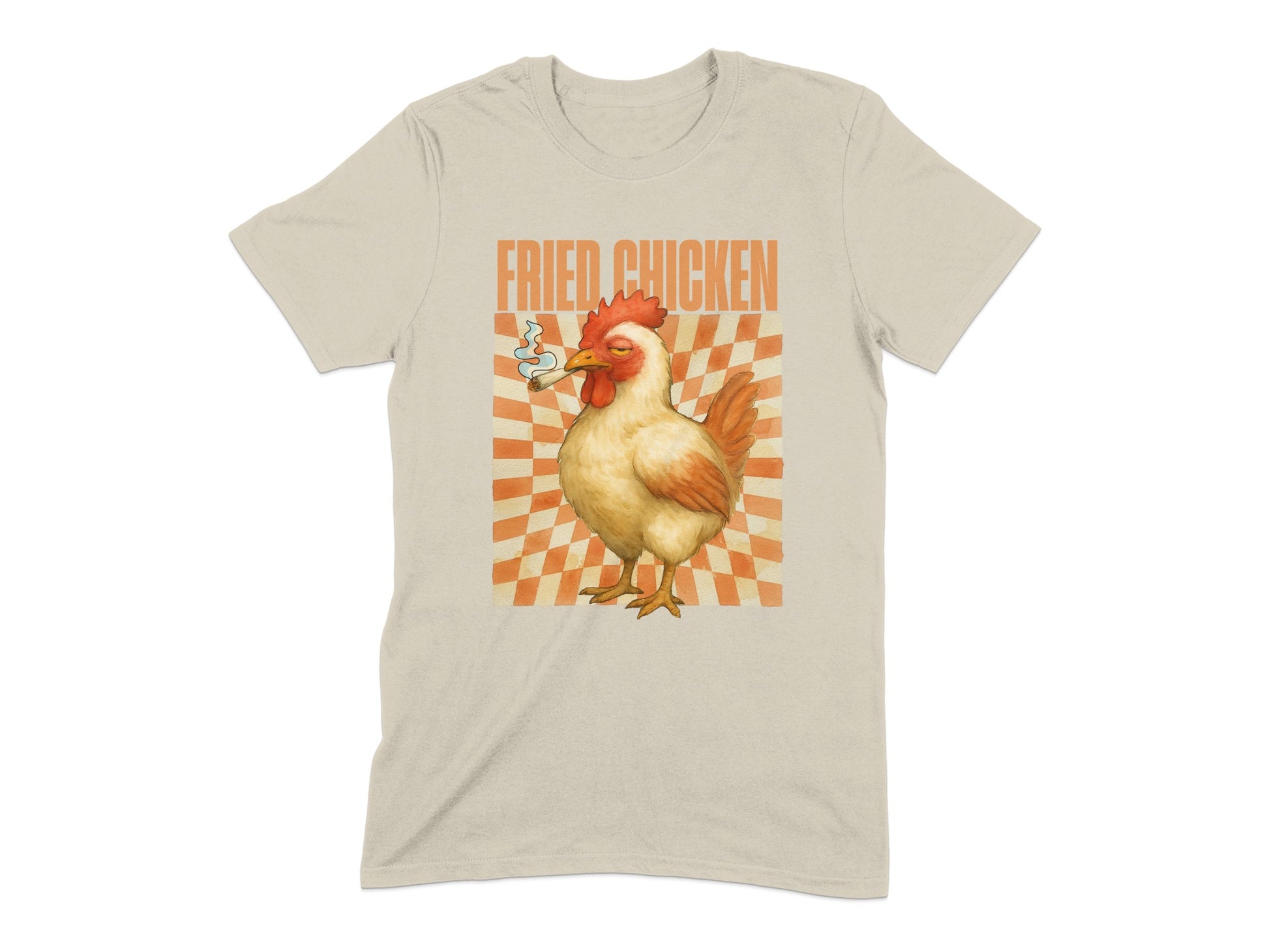 Fried Chicken Graphic Print Unisex Casual T-Shirt product type