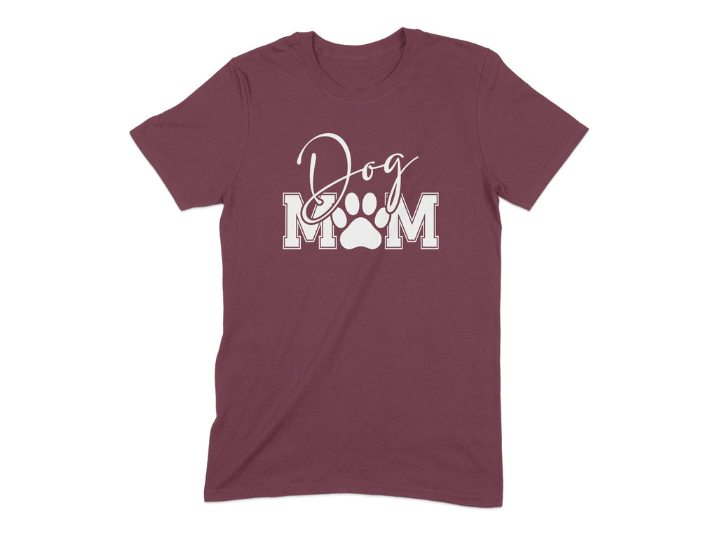 Dog Mom Tee with Paw Print Graphic T-Shirt product