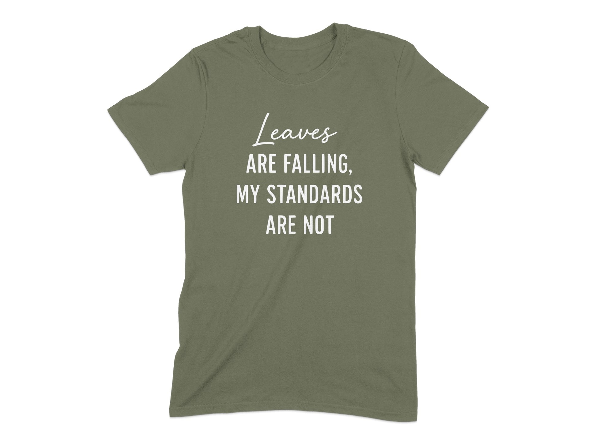 Leaves Are Falling My Standards Are Not product type