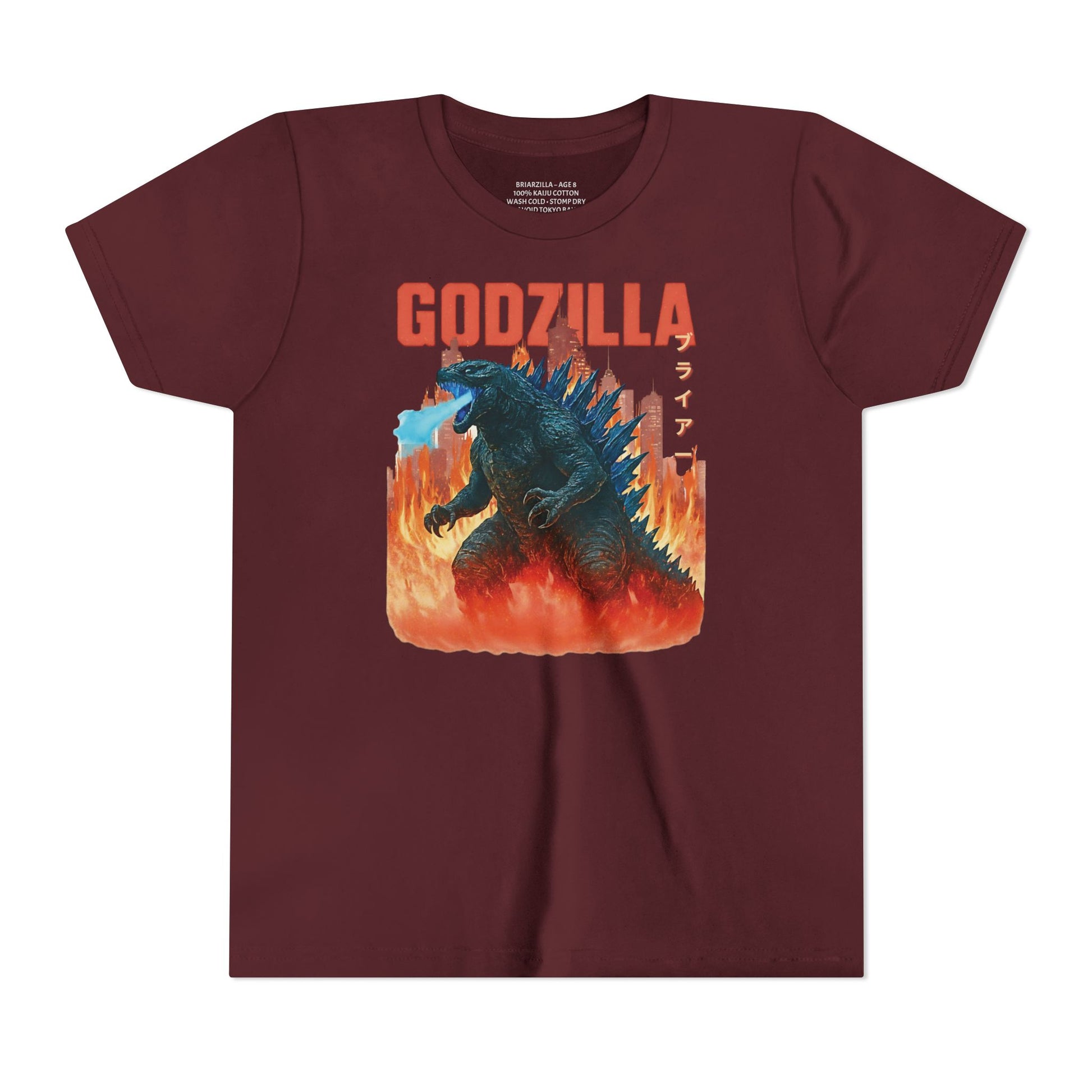 Custom Godzilla Youth Short Sleeve Tee