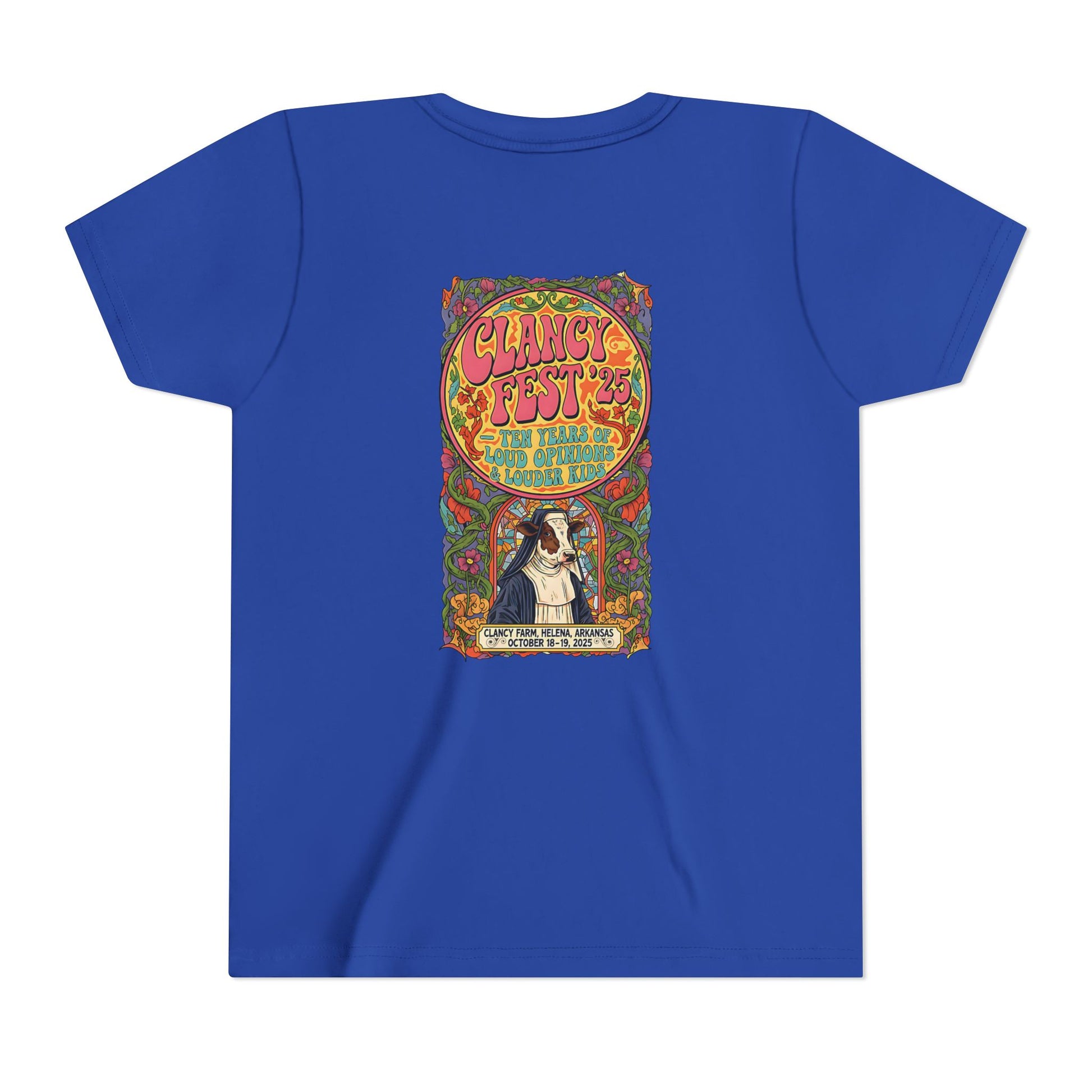 Custom ClancyFest 25 Youth Short Sleeve Extra Lightweight Cotton/Poly Tee, KIDS S-XL