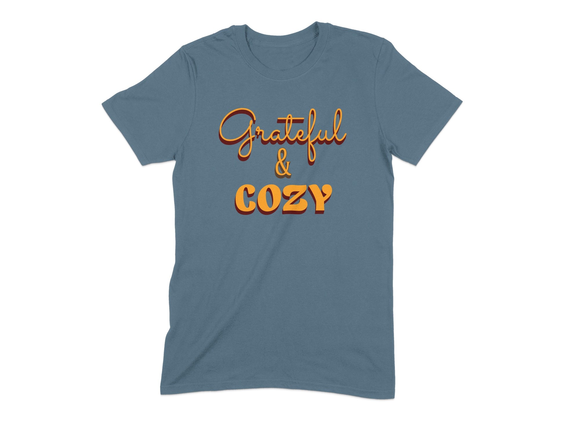 Grateful & Cozy Graphic T-shirt for Stylish Product