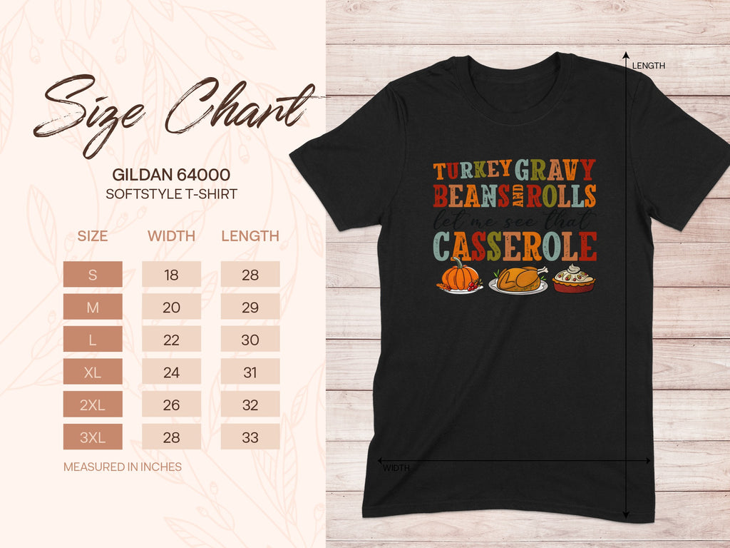 Thanksgiving Theme Casserole T Shirt Product