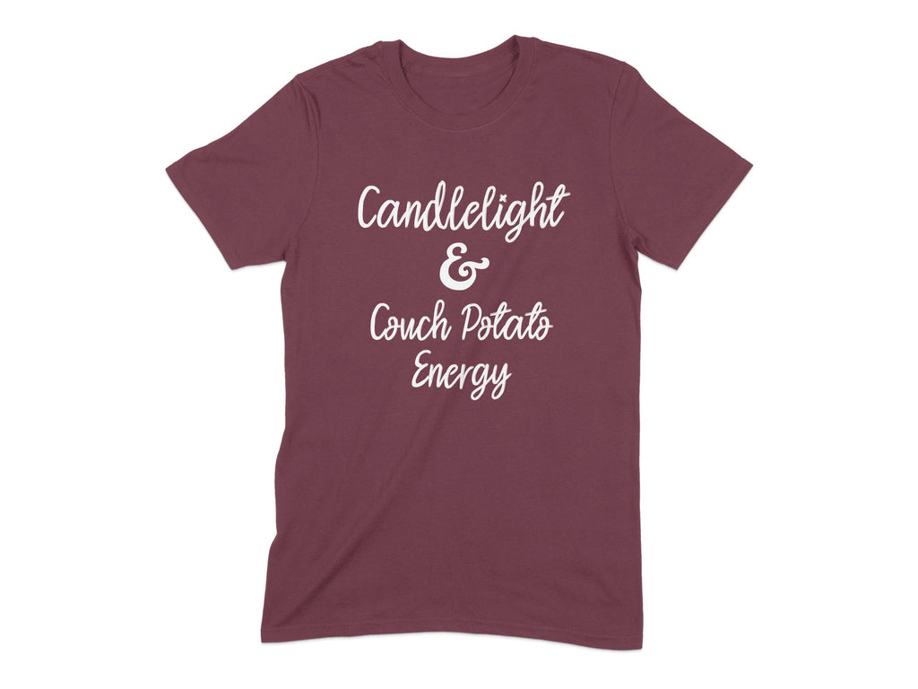 Candlelight and Couch Potato Energy T-shirt product type
