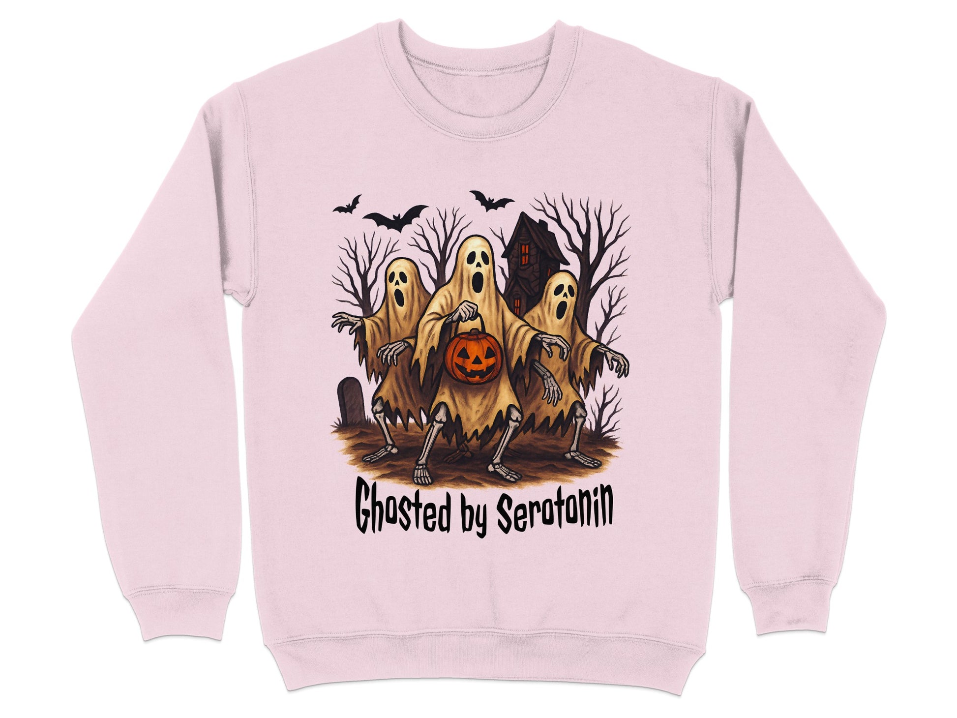 Ghosted by Serotonin Halloween Sweatshirt product type