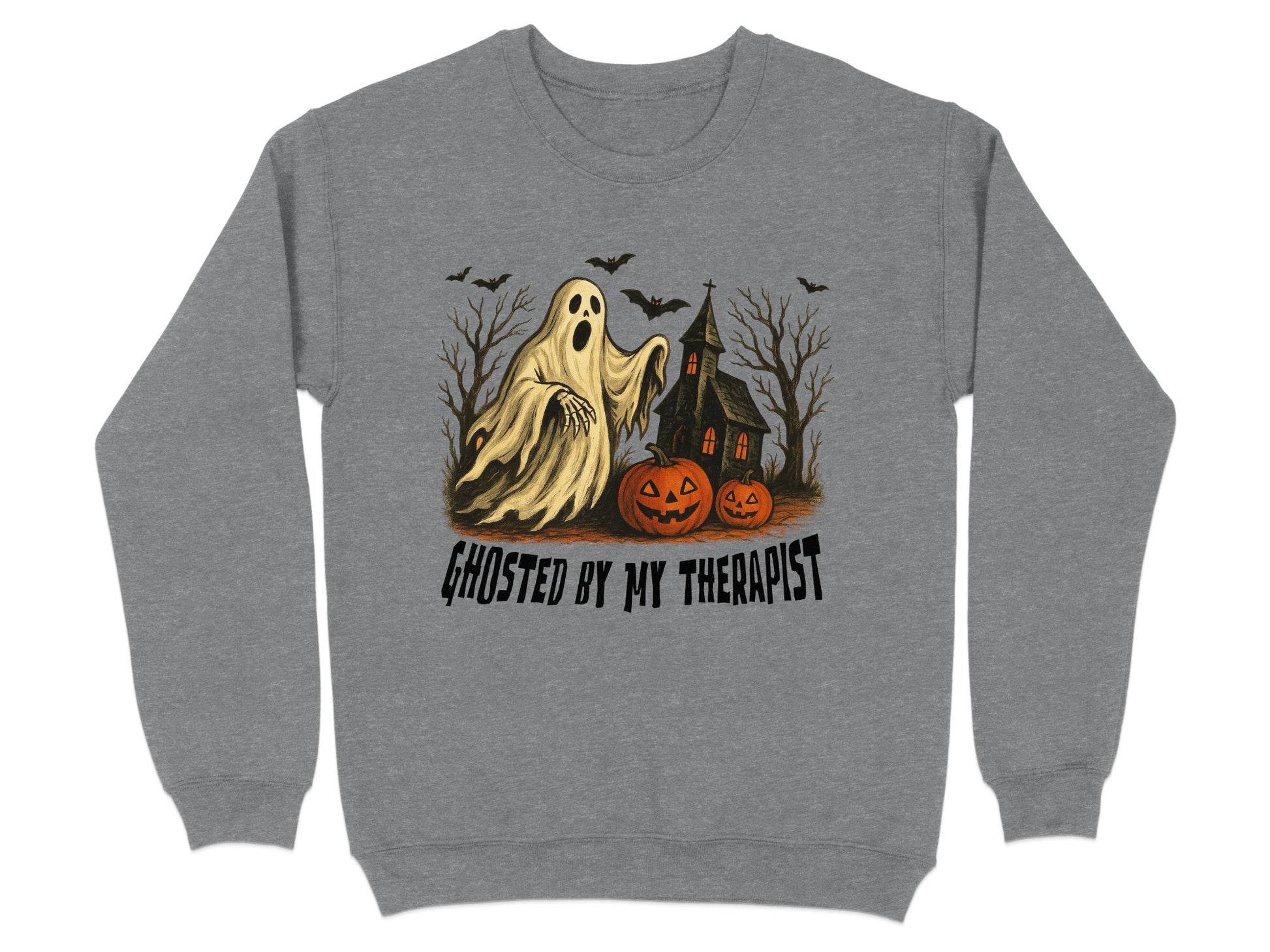 Ghosted By My Therapist Halloween Sweatshirt product type