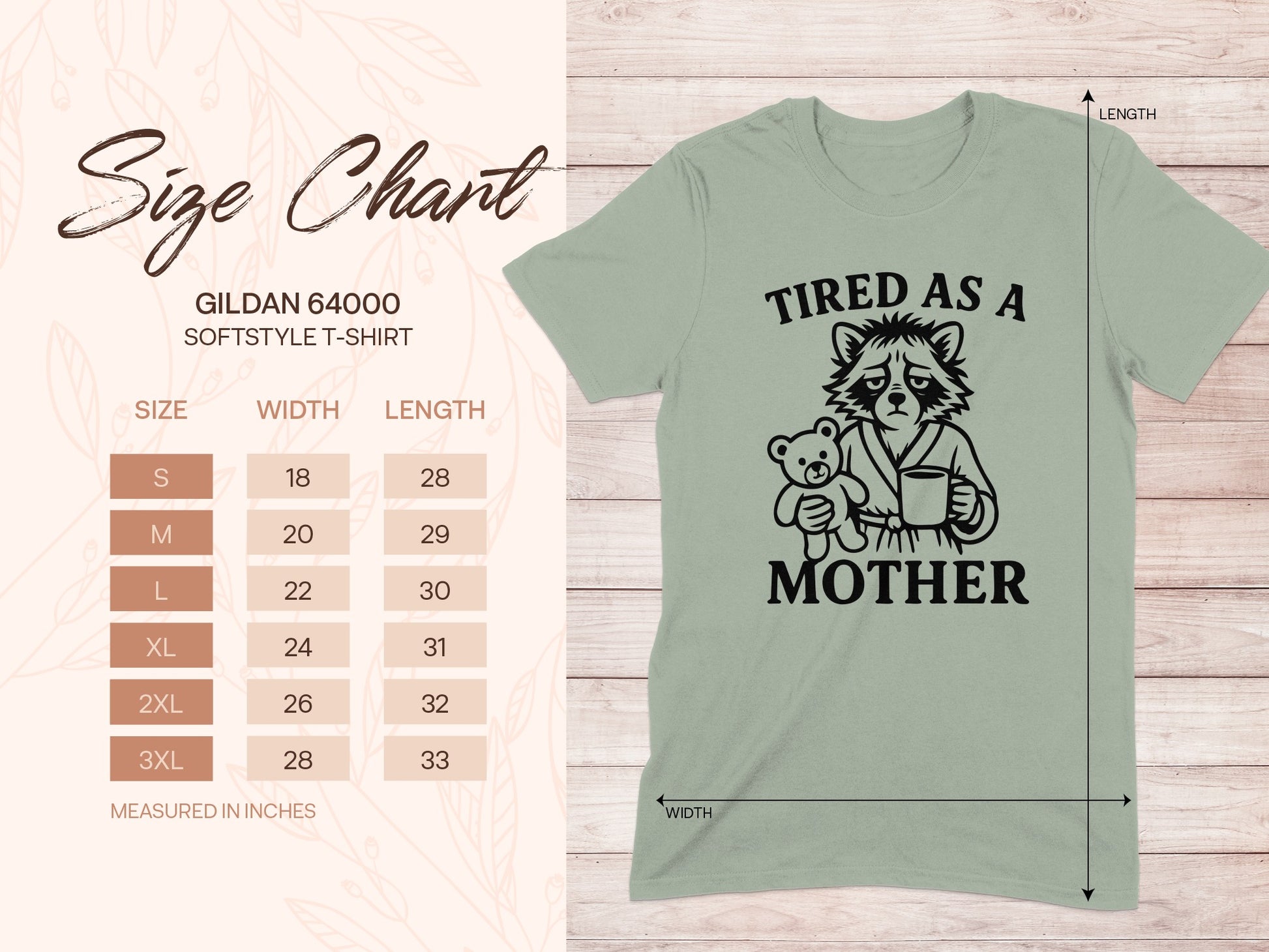 Tired As A Mother T-Shirt Humorous Graphic Novelty Product