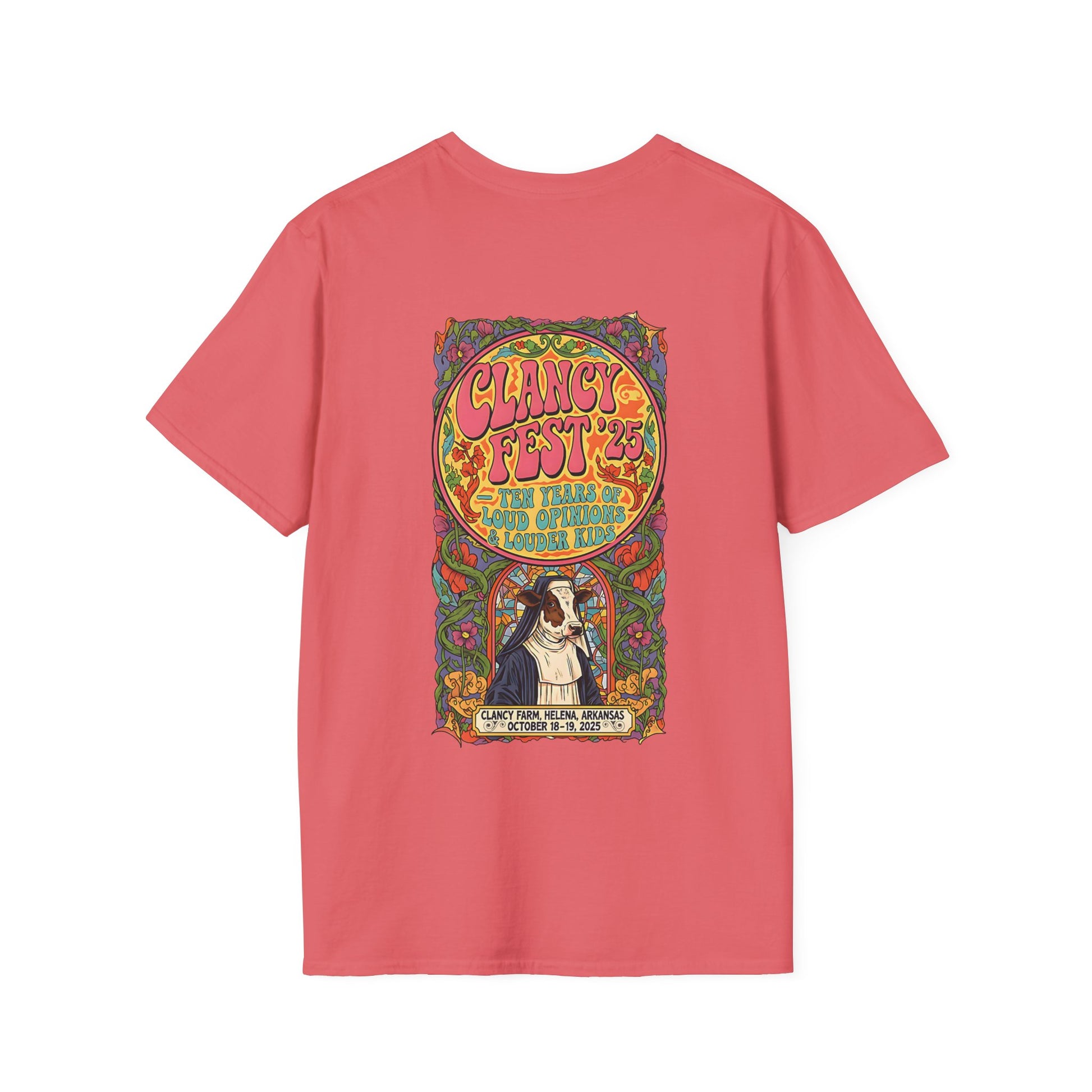 Custom ClancyFest 25 Adult Short Sleeve Tee, Unisex Softstyle T-Shirt, XS-5X