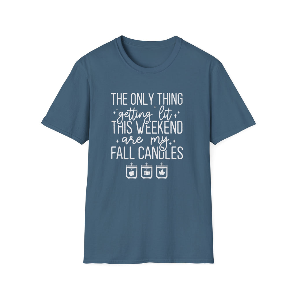 Funny Fall Autumn Aesthetic Unisex Softstyle T-Shirt XS - Plus Size 5X