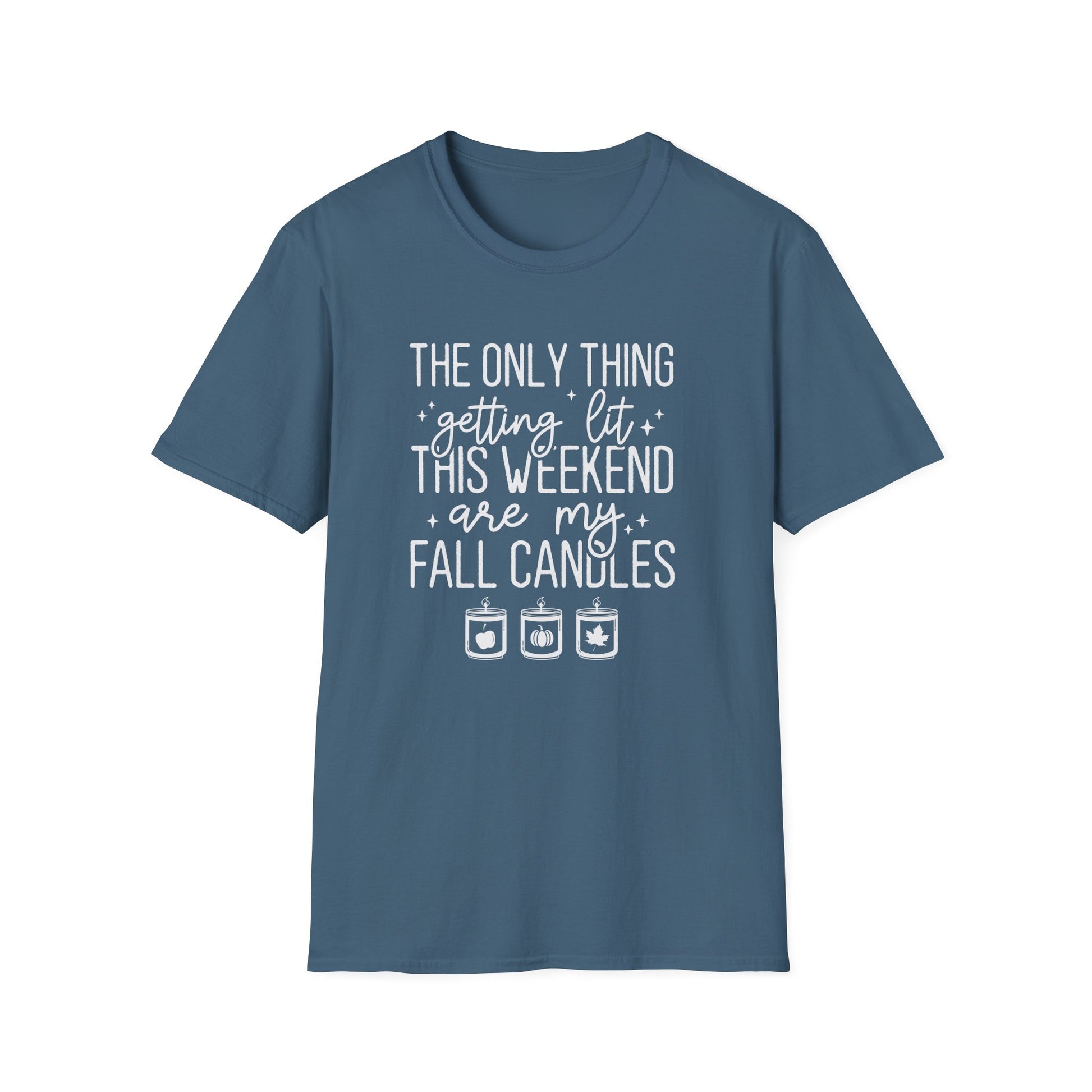 Funny Fall Autumn Aesthetic Unisex Softstyle T-Shirt XS - Plus Size 5X