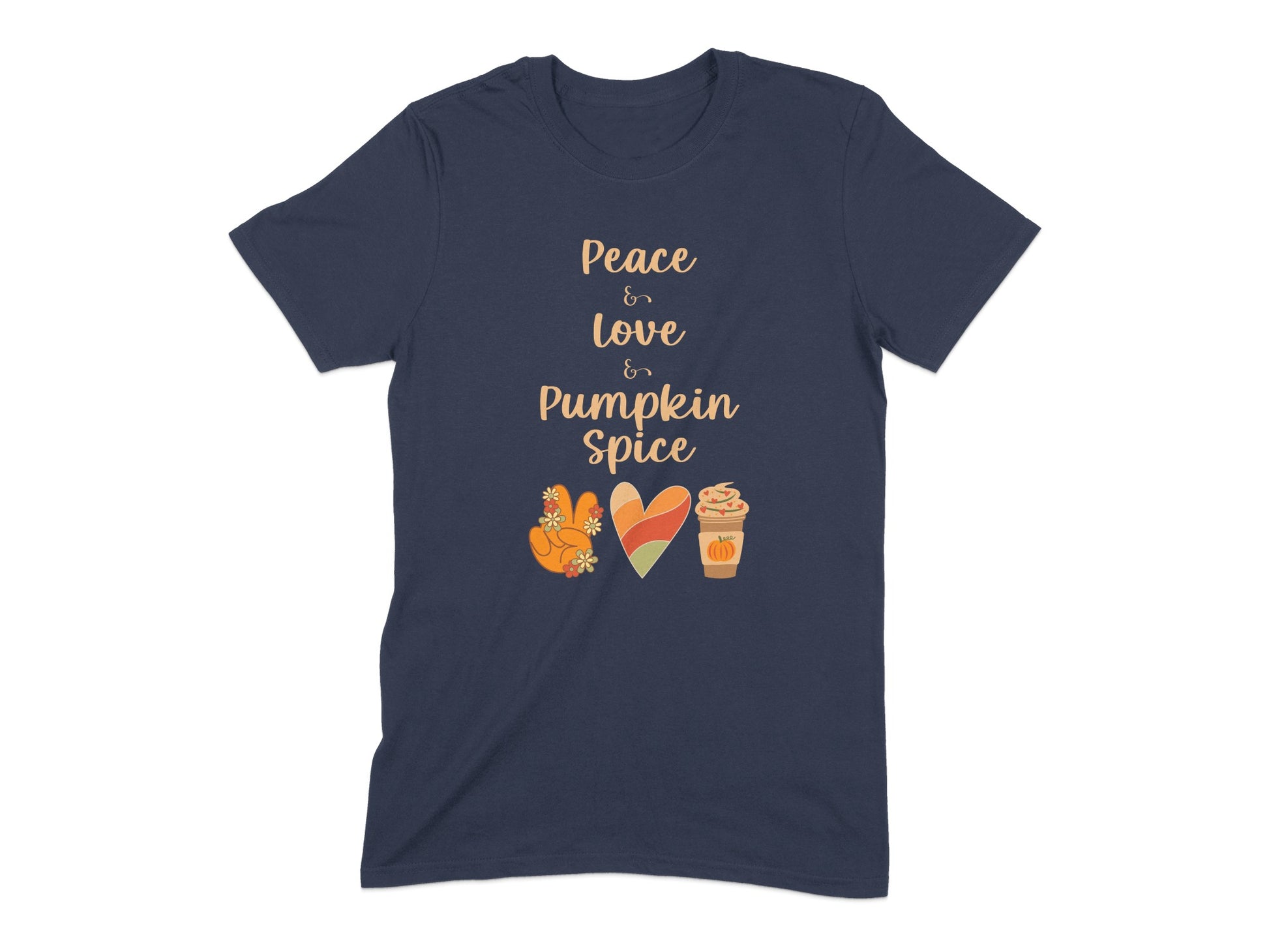 Peace Love Pumpkin Spice Graphic T-shirt product type