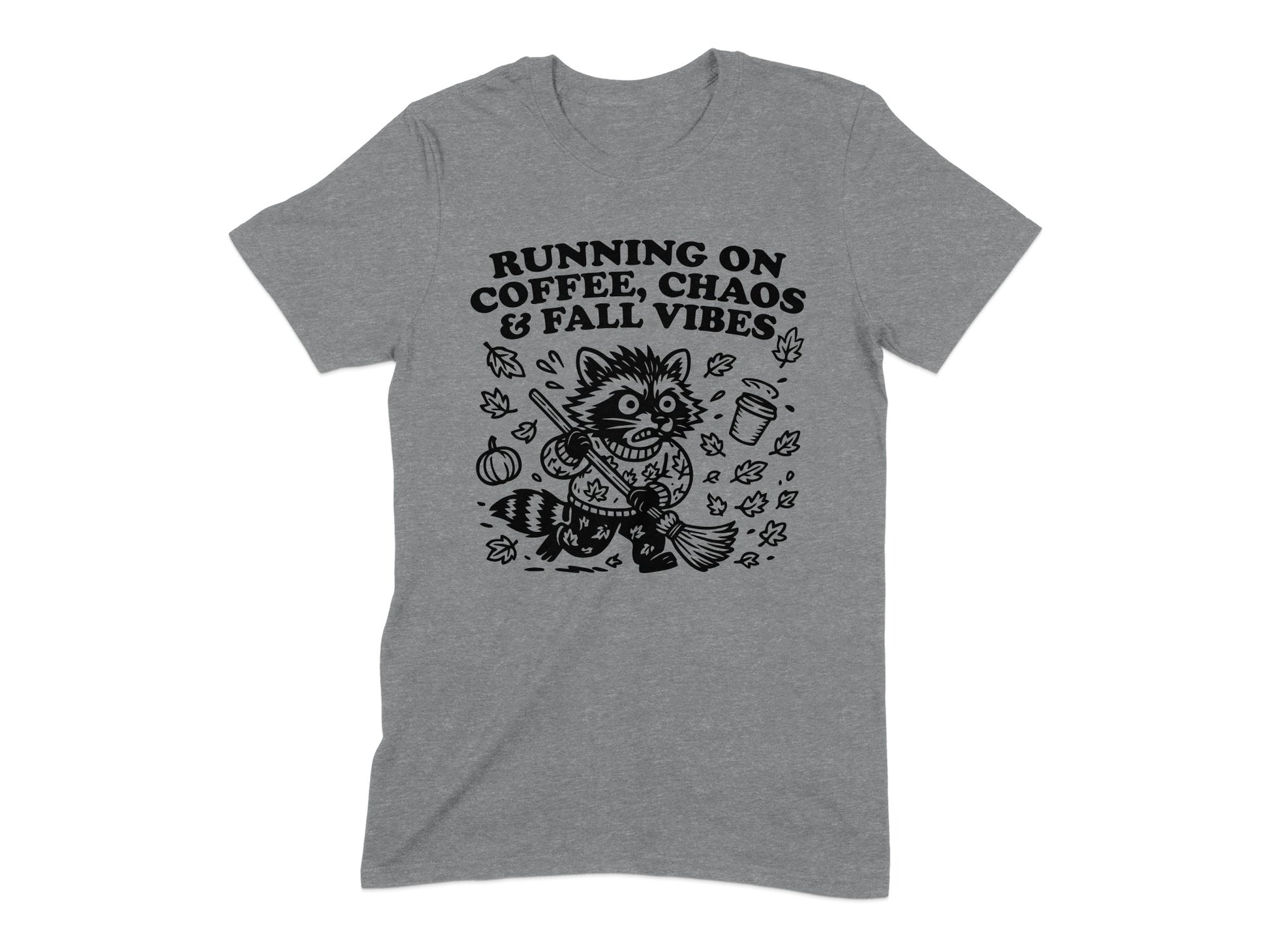 Running on Coffee Chaos Fall Vibes Graphic Tee product