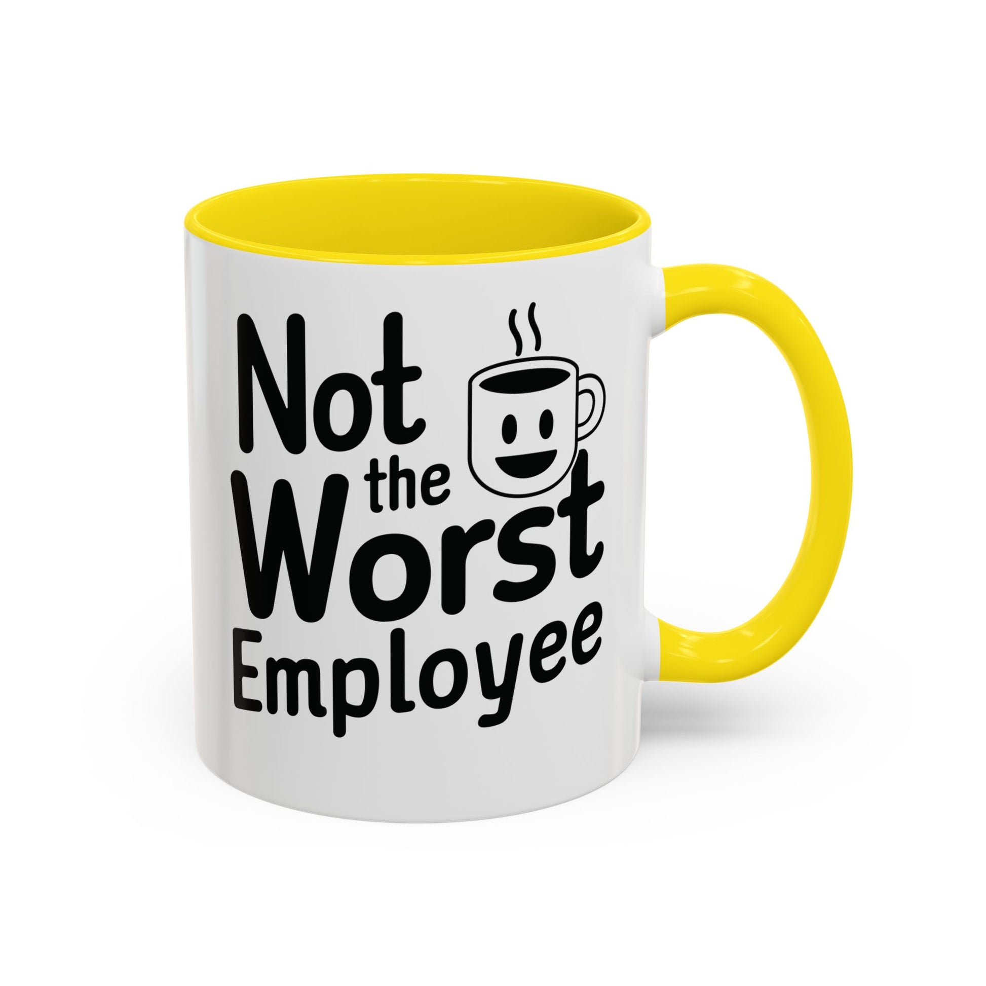 “Not the Worst Employee” Mug — Celebrating Bare Minimum Excellence Since 1970-Something – 11 oz & 15 oz