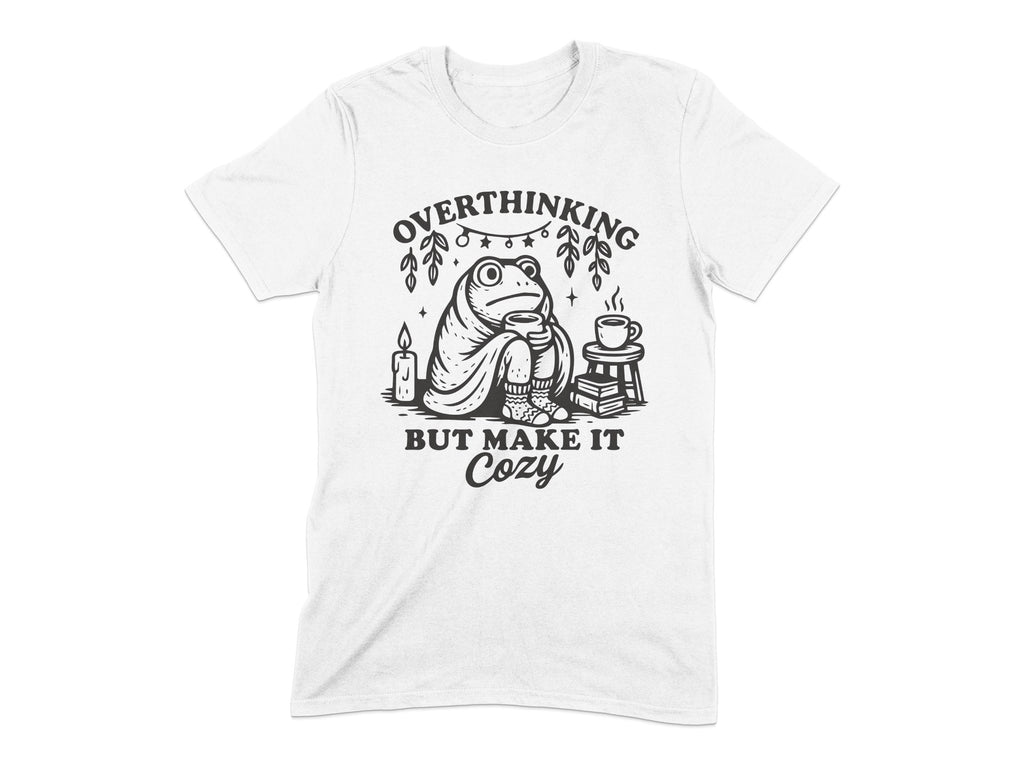 Overthinking But Make It Cozy Graphic T-shirt product type