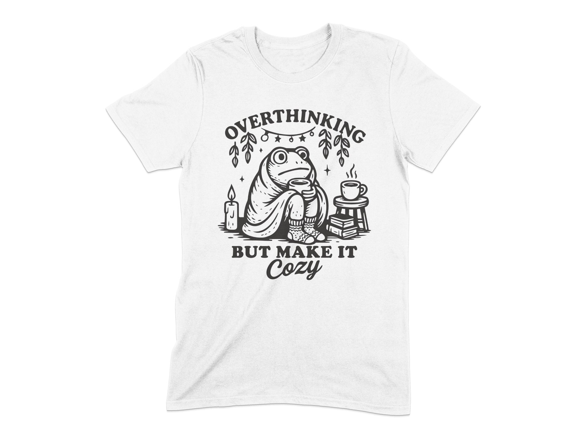Overthinking But Make It Cozy Graphic T-shirt product type