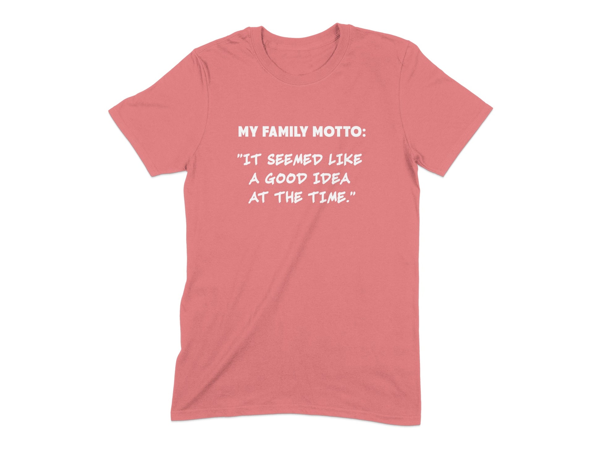 My Family Motto It Seemed Like A Good Idea T-Shirt product