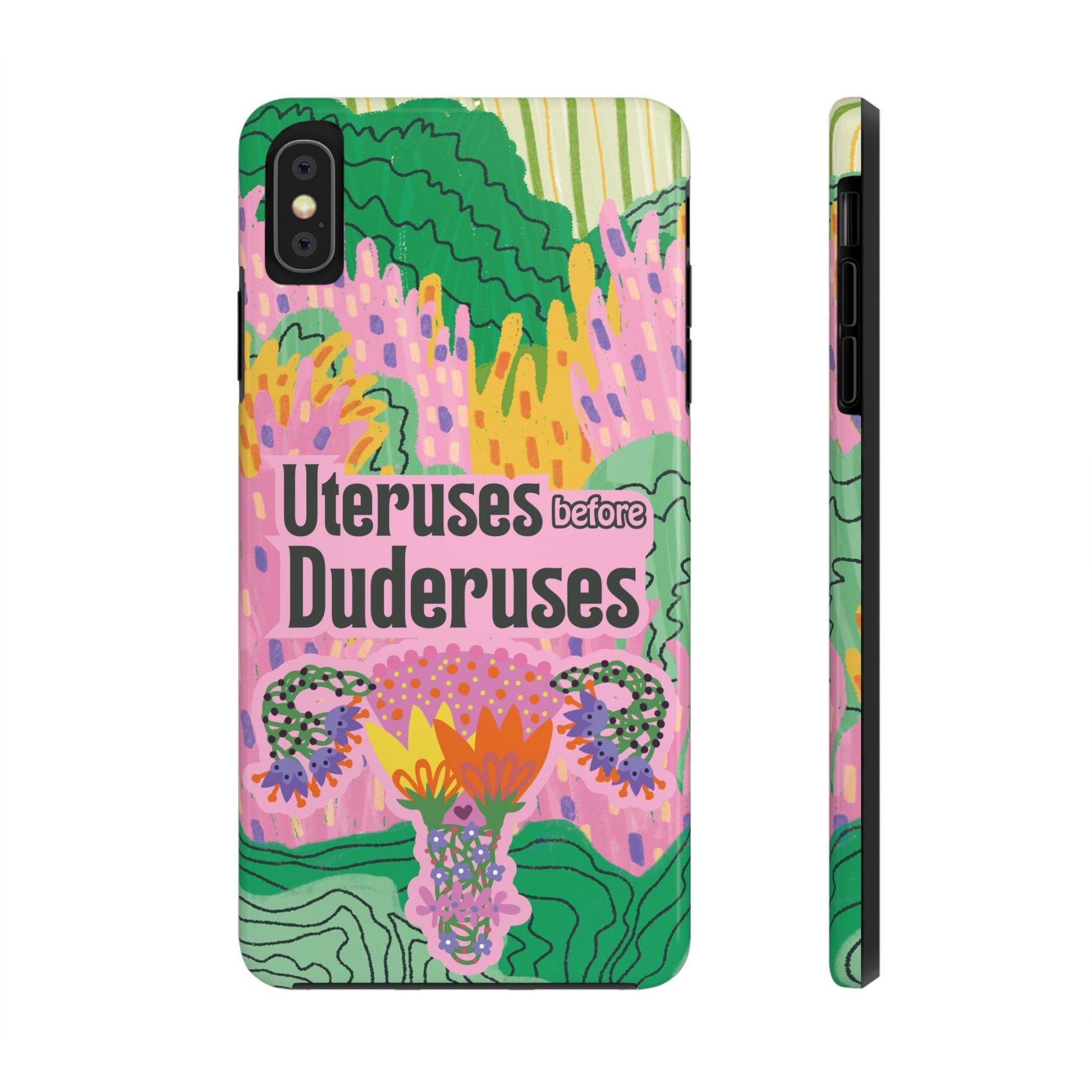 Funny Tough Phone Cases, Beautiful Pink Green Floral Design with Snarky Quote, Unique Phone Cover, Gift for Friends, Snarky Accessory