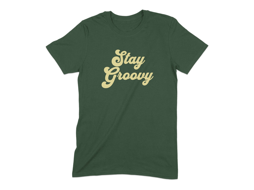 Stay Groovy Text Print Graphic T-Shirt product