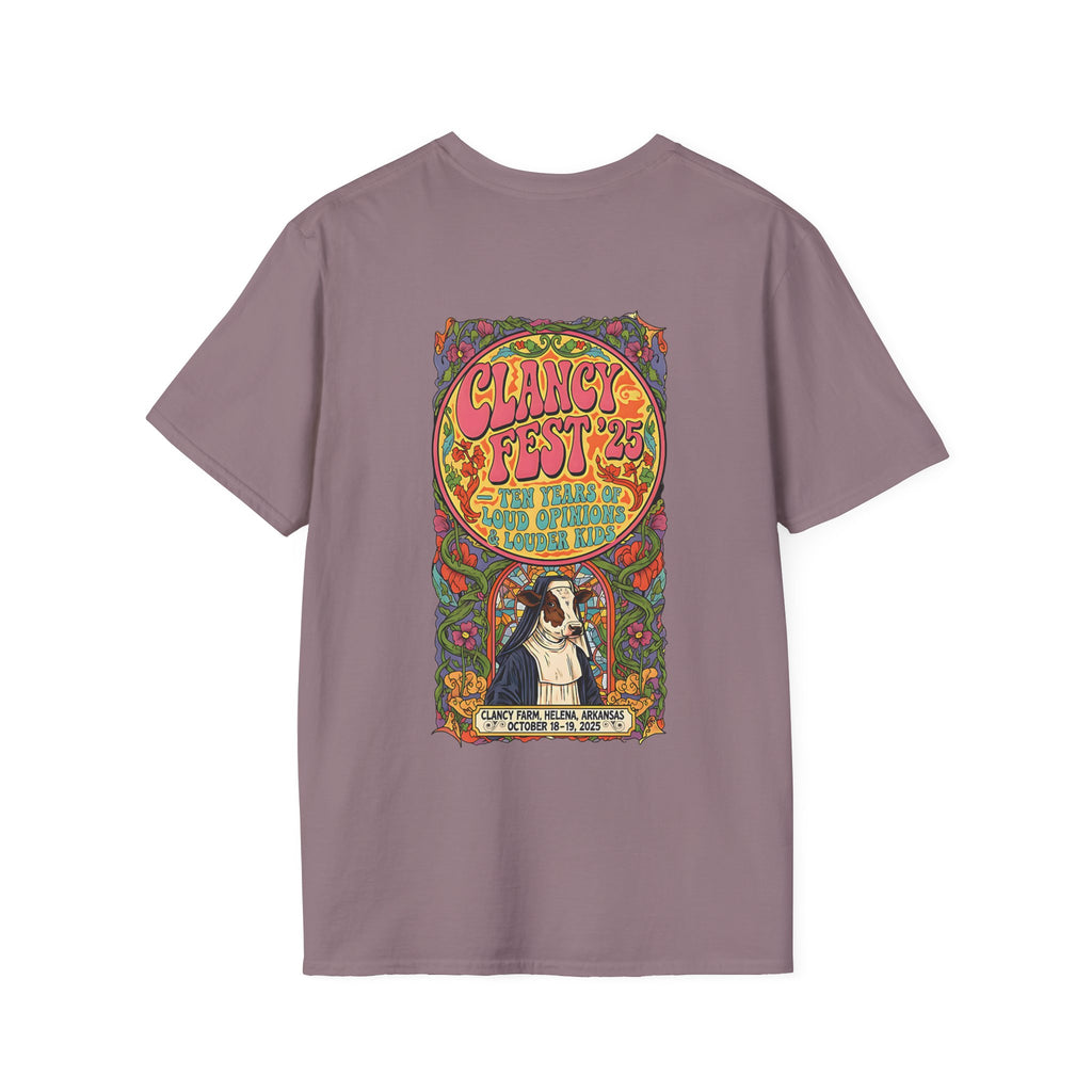 Custom ClancyFest 25 Adult Short Sleeve Tee, Unisex Softstyle T-Shirt, XS-5X