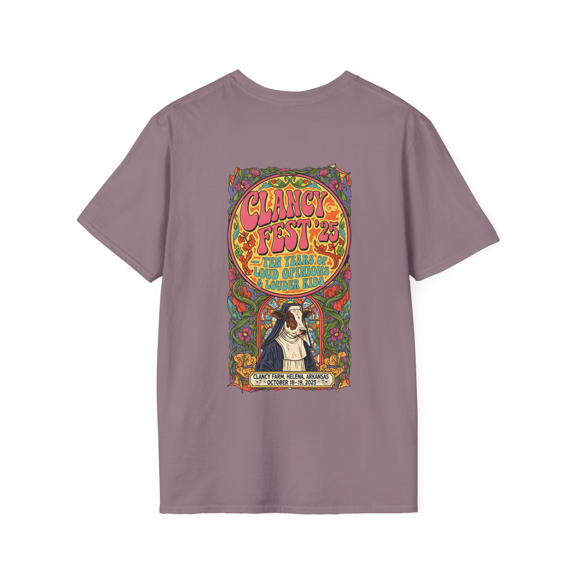 Custom ClancyFest 25 Adult Short Sleeve Tee, Unisex Softstyle T-Shirt, XS-5X