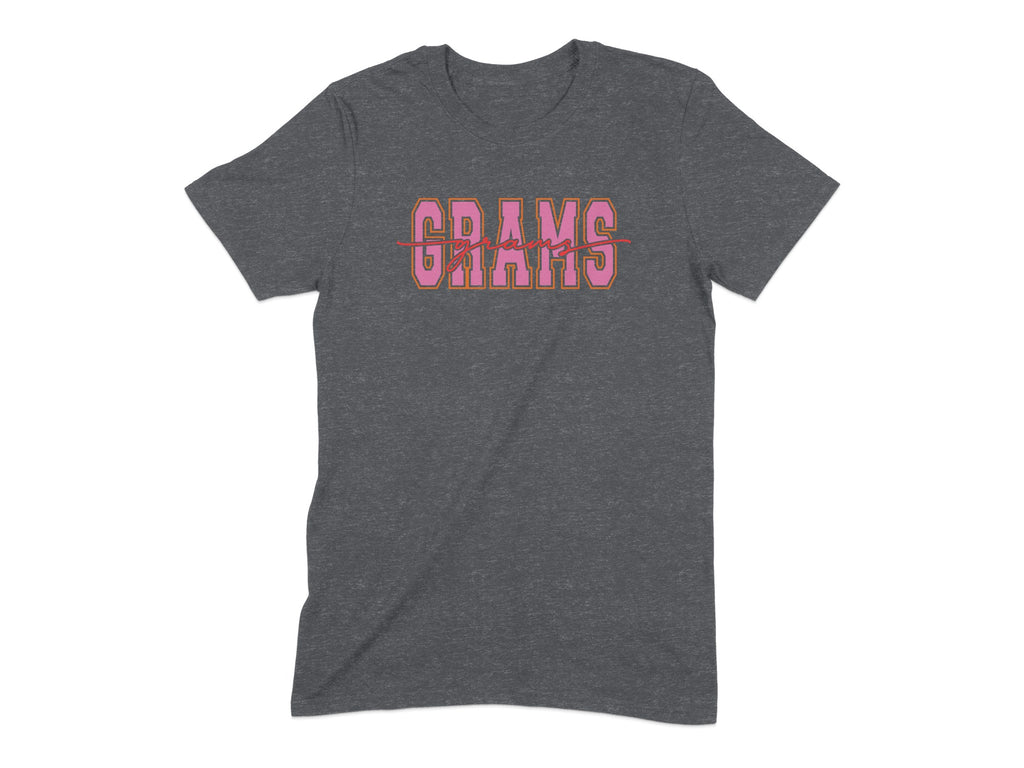 Trendy Dark Grey GRAMS Graphic Print T-Shirt product type