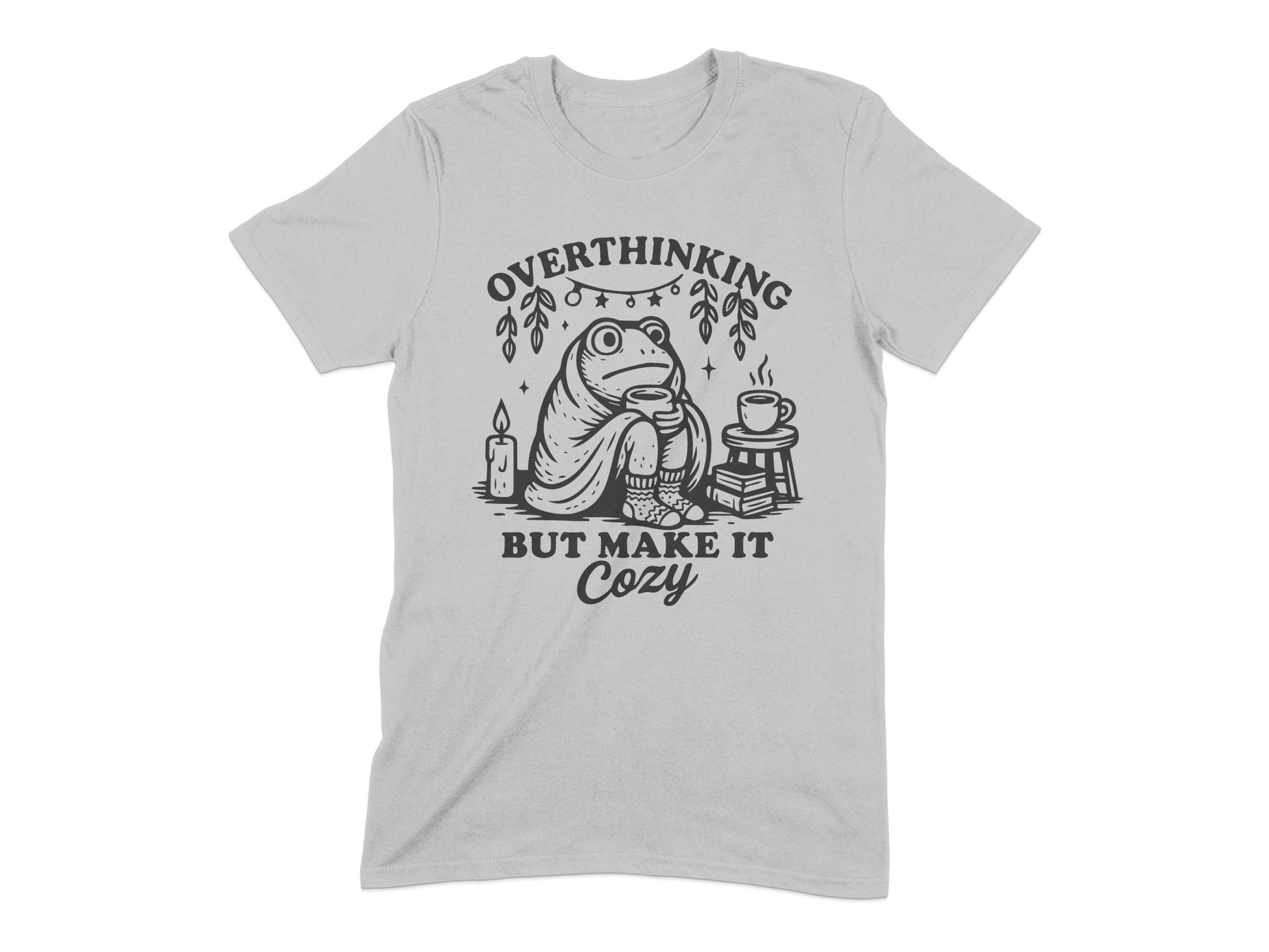 Overthinking But Make It Cozy Graphic T-shirt product type