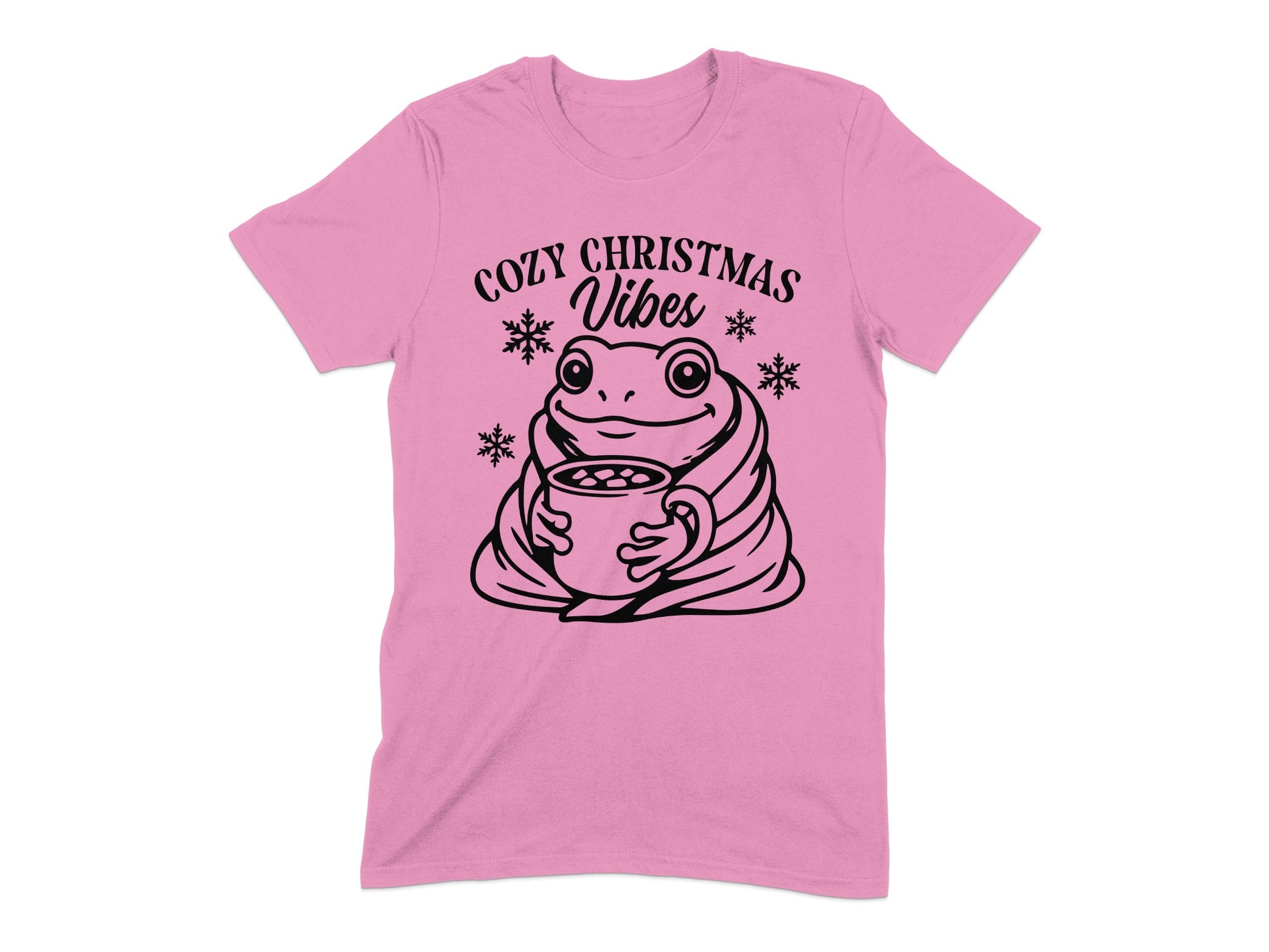 Cozy Christmas Vibes Frog Holding Hot Beverage product type