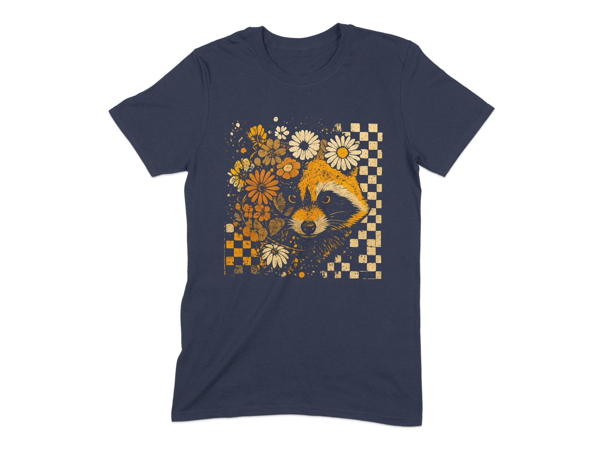 Raccoon and Floral Pattern Graphic T-Shirt product