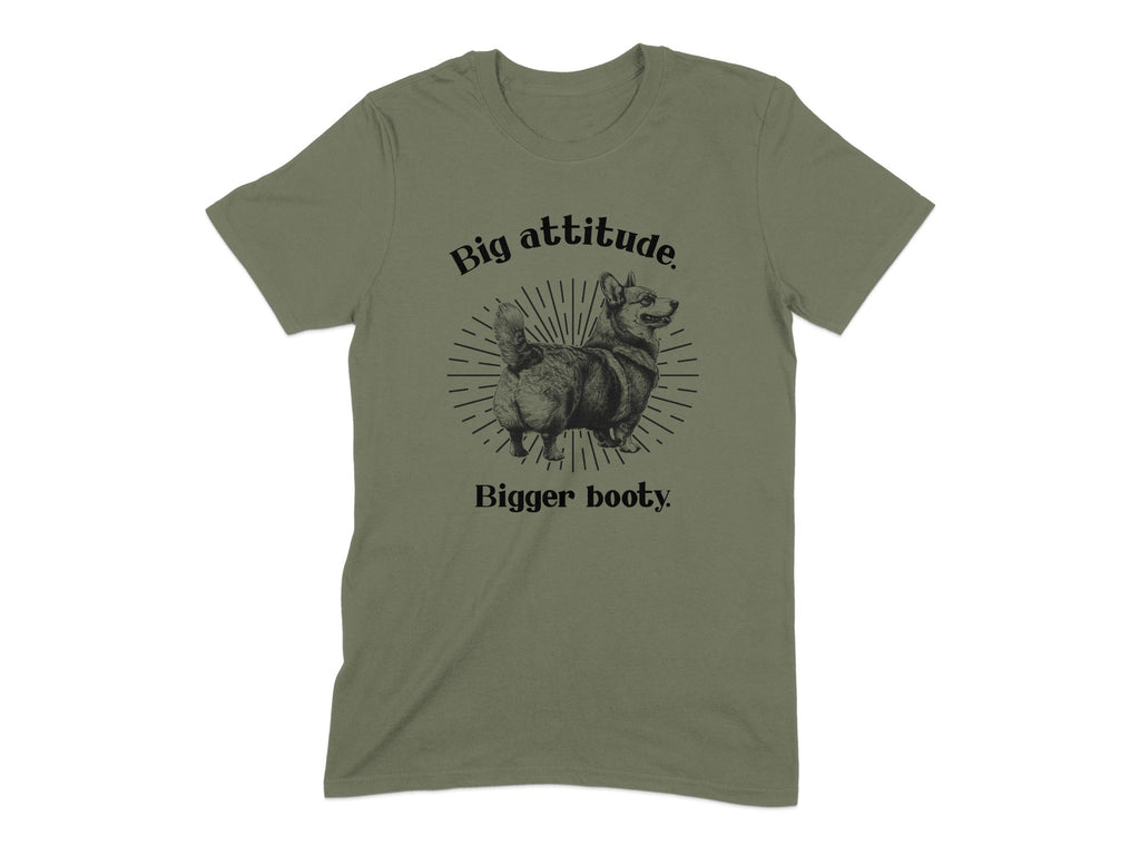 Big attitude Bigger booty print T-shirt product