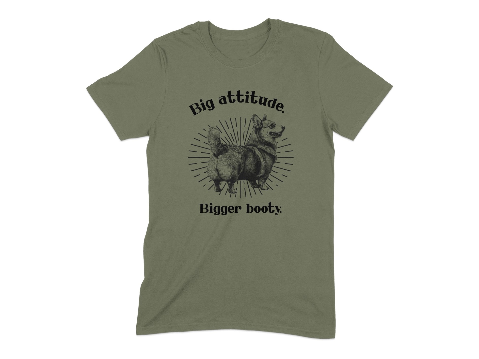 Big attitude Bigger booty print T-shirt product
