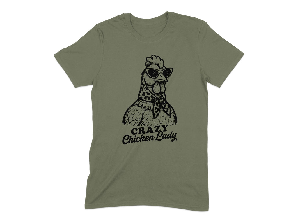 Crazy Chicken Lady Graphic Unisex Chicken T-shirt product