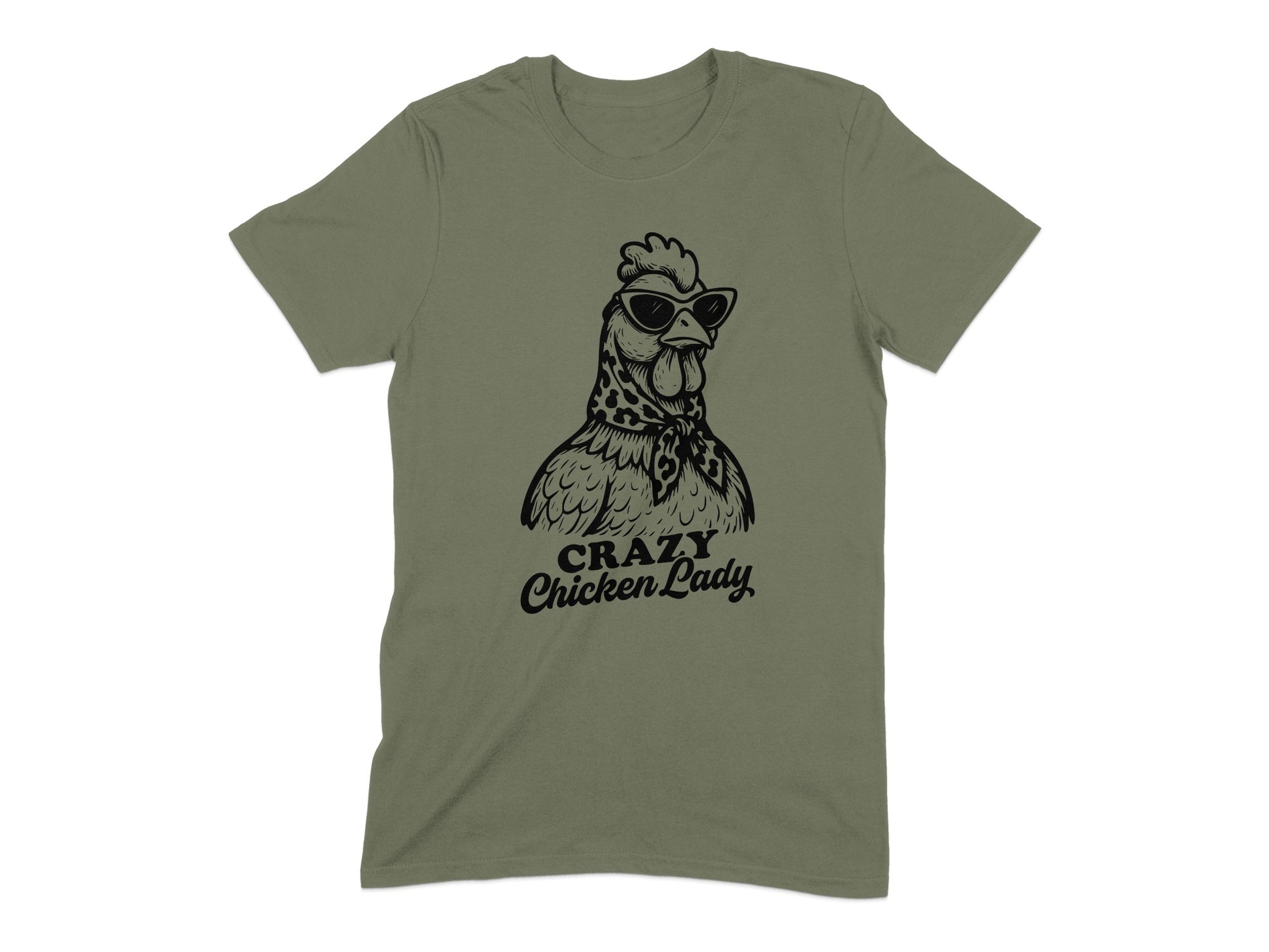 Crazy Chicken Lady Graphic Unisex Chicken T-shirt product