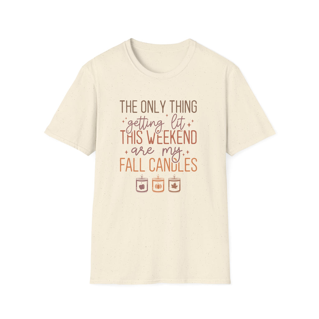 Funny Fall Autumn Aesthetic Unisex Softstyle T-Shirt XS - Plus Size 5X
