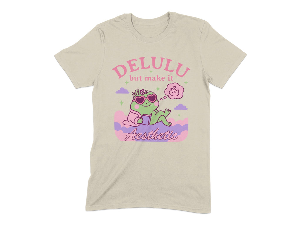 Delulu but make it Aesthetic relaxed fit t-shirt product