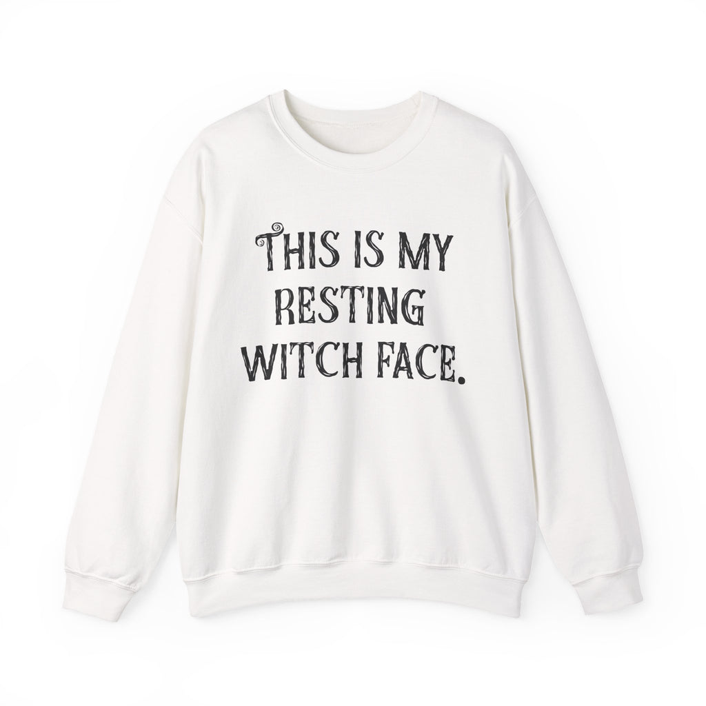 Resting Witch Face Funny Halloween Sweatshirt Unisex Crewneck