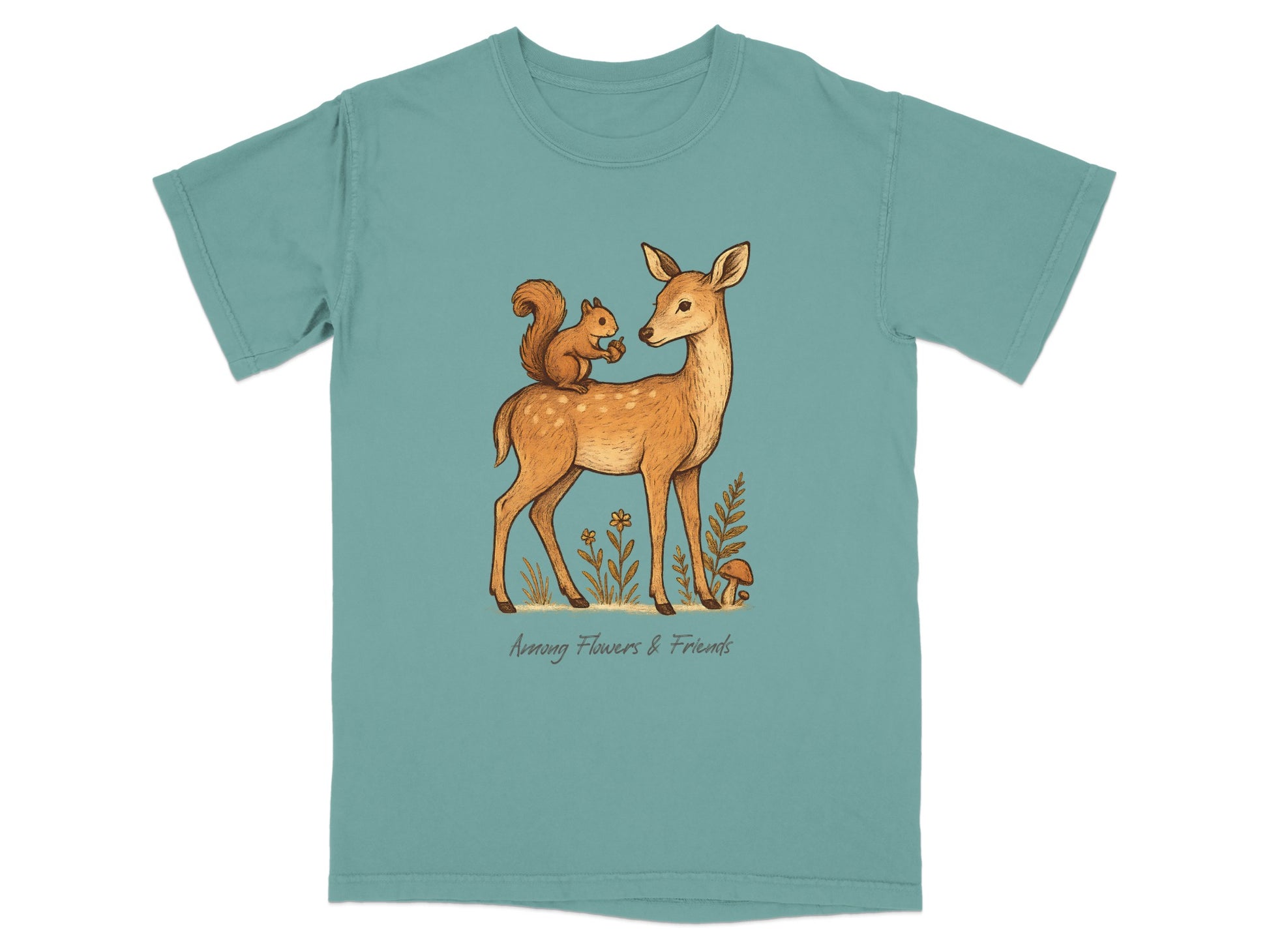 Funny Deer Squirrel Design Graphic Tee product