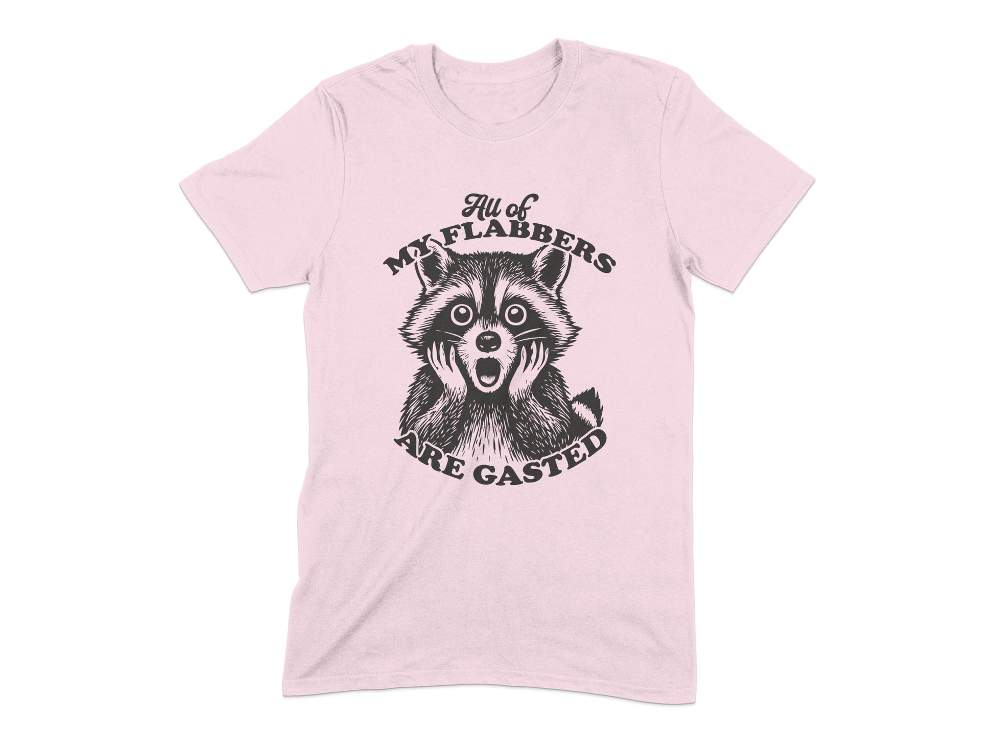 All My Flabbers Are Gasted Raccoon Face T-Shirt product