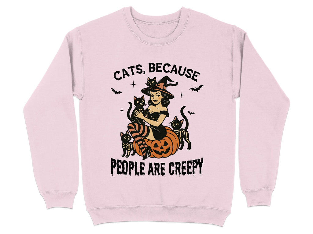 Cats Because People Are Creepy Sweatshirt product