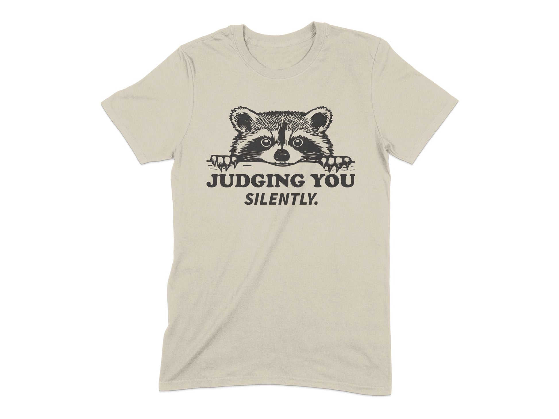 Judging You Silently Raccoon Graphic T-shirt product type