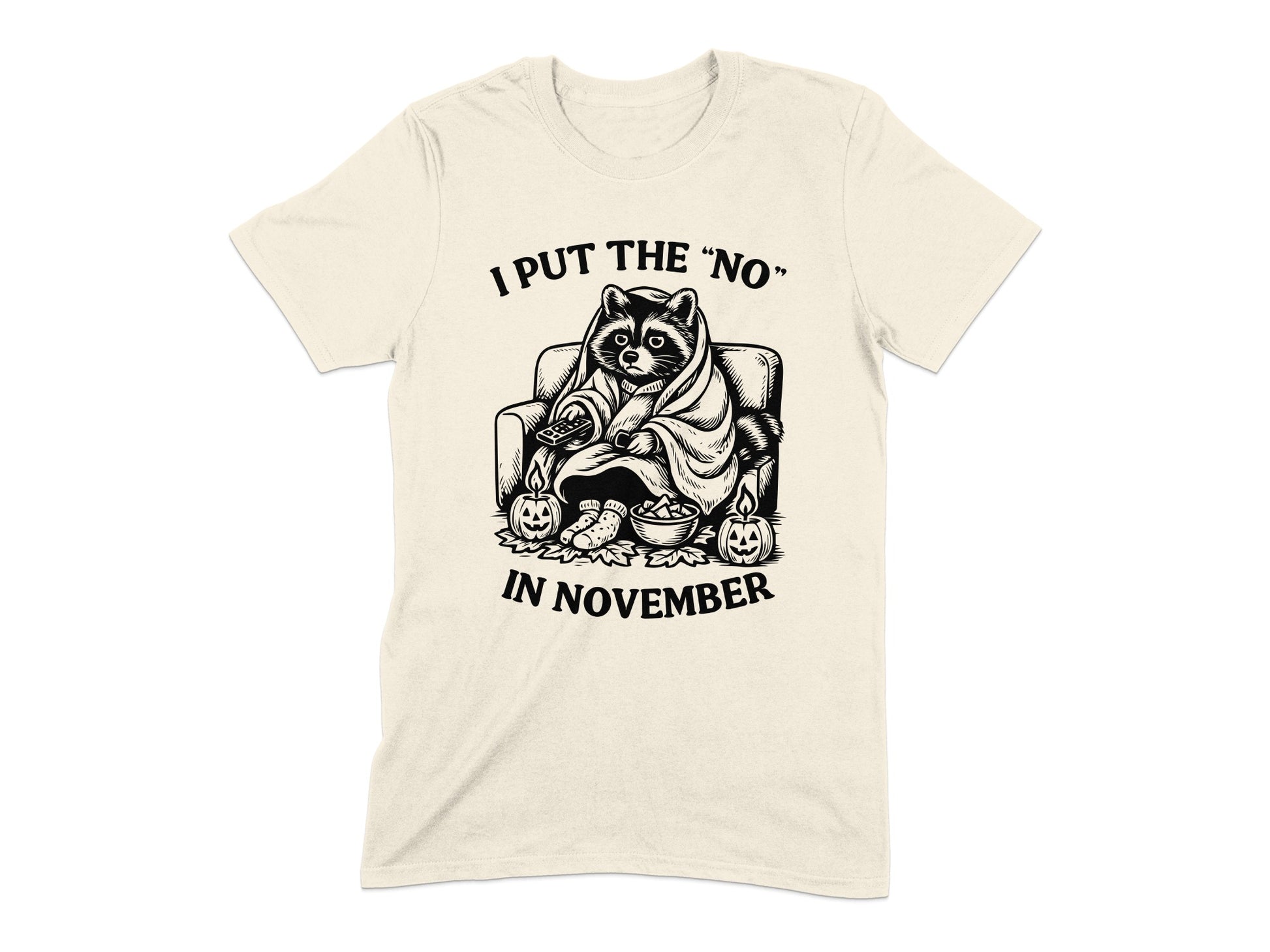 Cozy Cat I Put The No In November Shirt Product