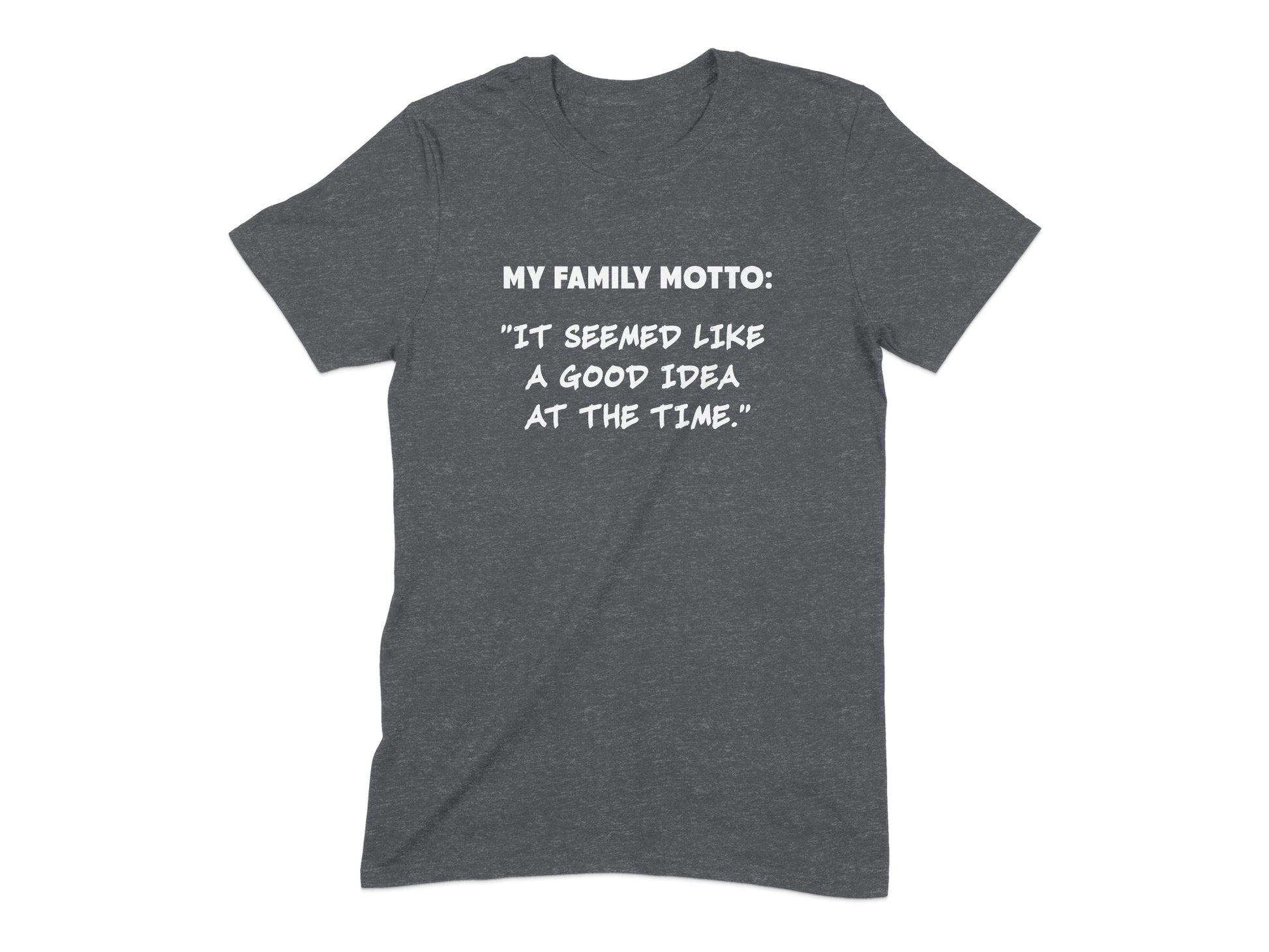 My Family Motto It Seemed Like A Good Idea T-shirt product
