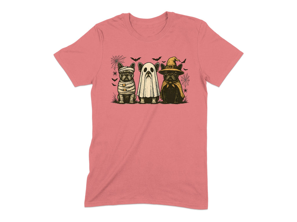 Halloween Dogs Design on Pink Tee Shirt product type