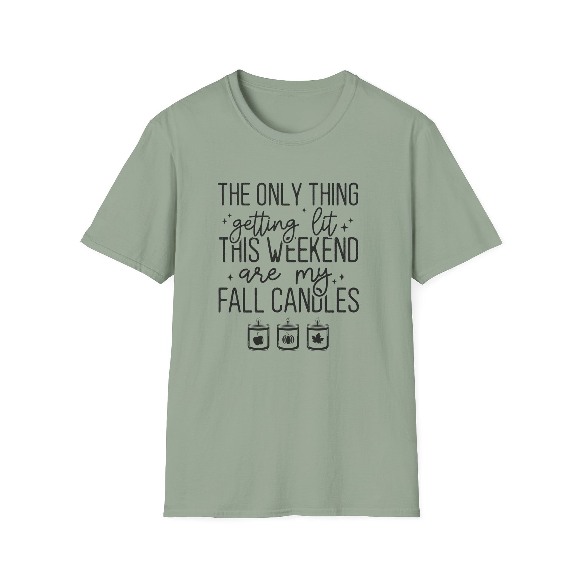 Funny Fall Autumn Aesthetic Unisex Softstyle T-Shirt XS - Plus Size 5X