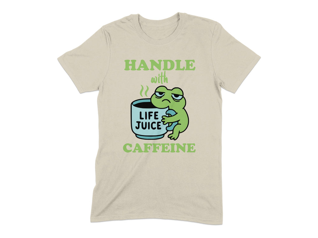 Handle With Caffeine Life Juice Frog T-Shirt Product