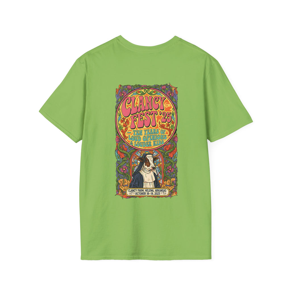 Custom ClancyFest 25 Adult Short Sleeve Tee, Unisex Softstyle T-Shirt, XS-5X