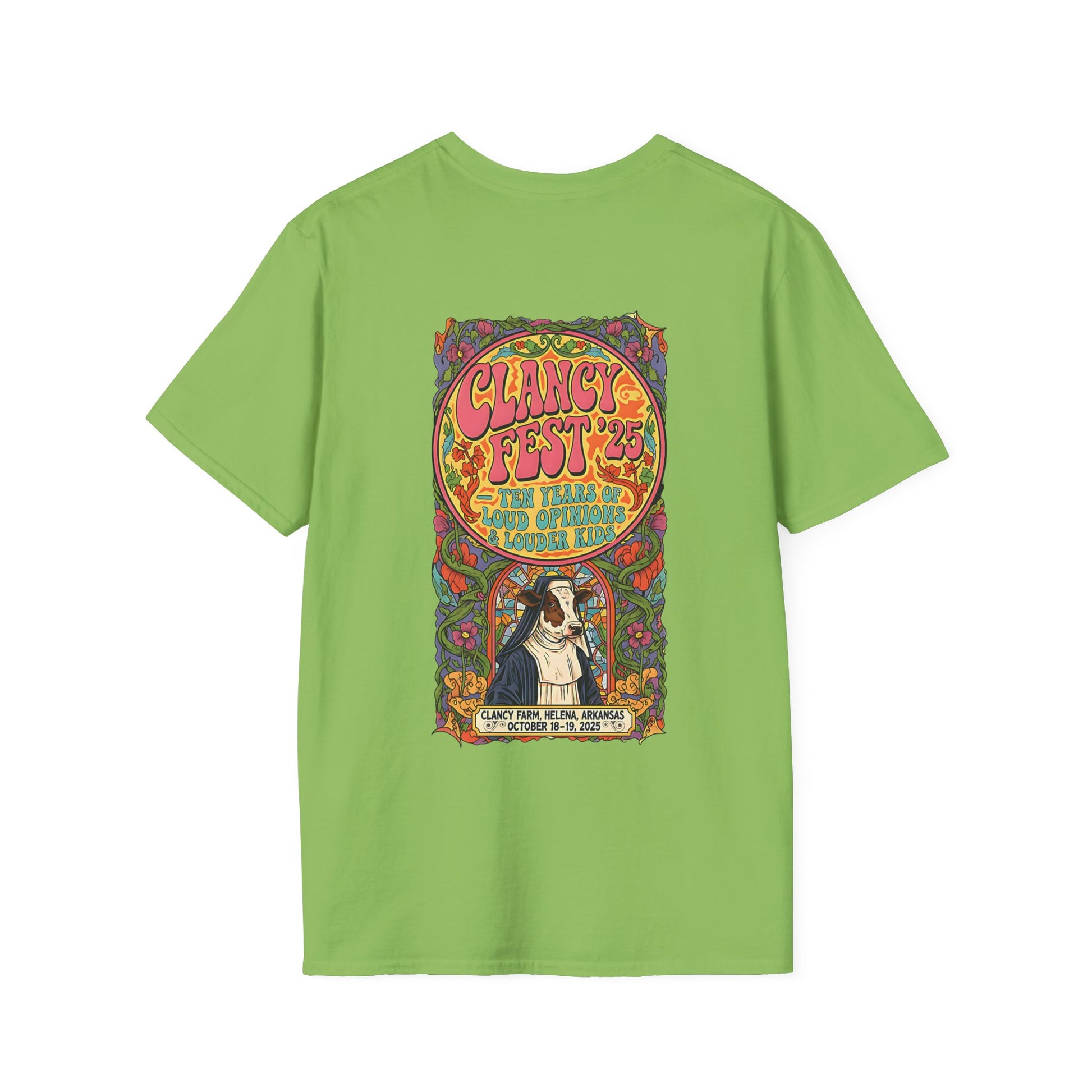 Custom ClancyFest 25 Adult Short Sleeve Tee, Unisex Softstyle T-Shirt, XS-5X
